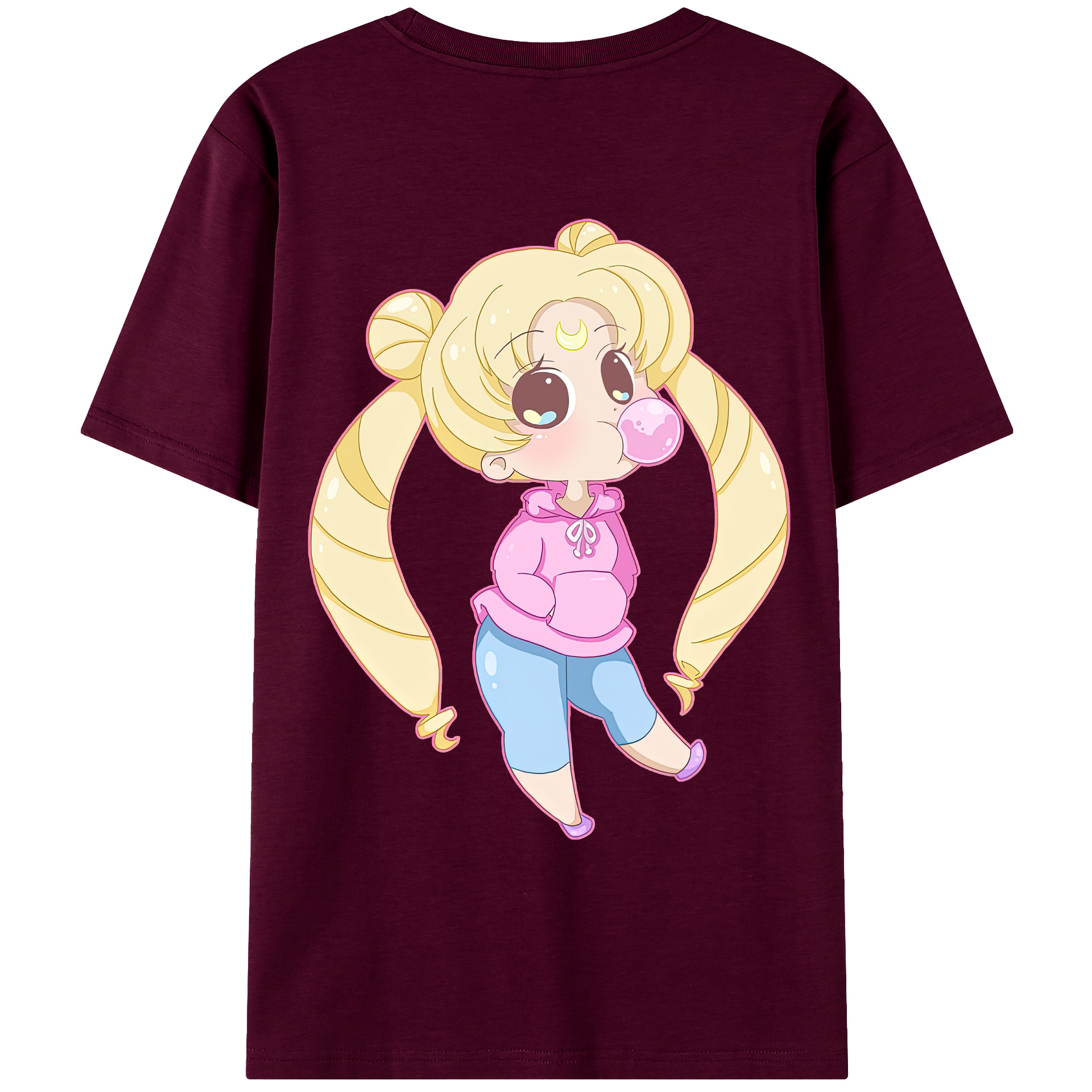 （画像用） 美少女戦士セーラームーン 愛野 美奈子 あいの みなこ Sailor Moon Aino Minako レディース半袖Tシャツ(バックプリント)